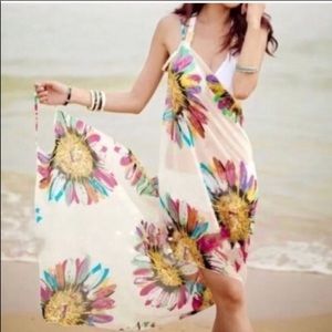 White BEACH cover up bathing suit wrap DRESS swim
